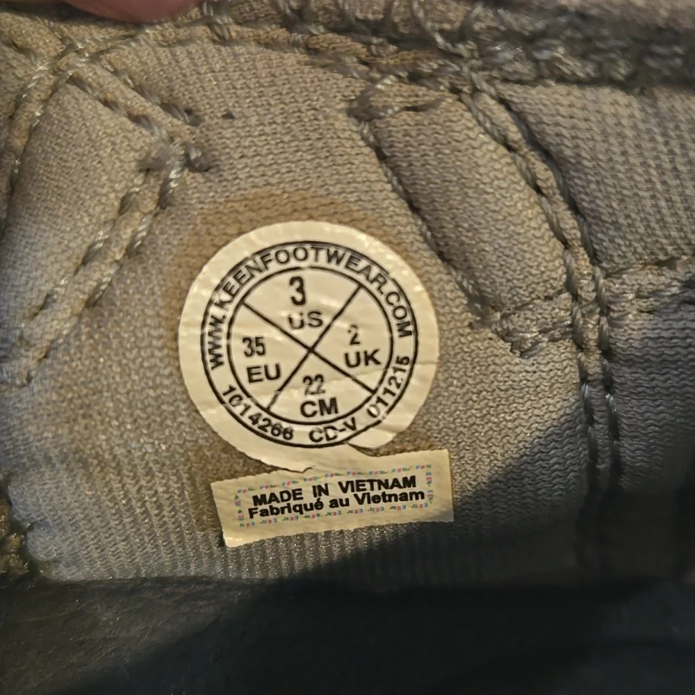 Kids Gray and Yellow Keen Outdoor‎ Shoes